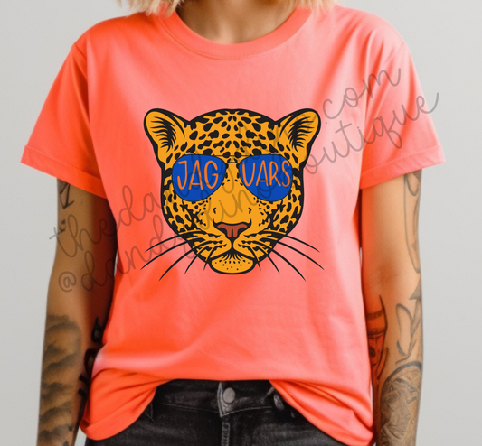 Jaguars Mascot Glasses - Short Sleeve