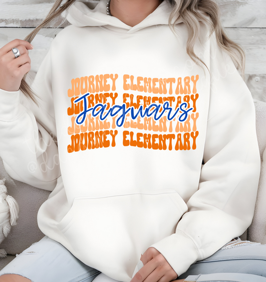 Journey Elementary Jaguars Wavy - Hoodie