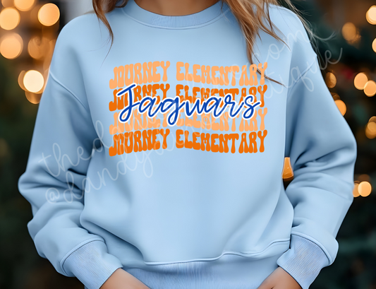Journey Elementary Jaguars Wavy - Sweatshirt
