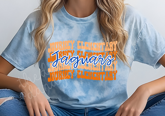 Journey Elementary Jaguars Wavy - Short Sleeve