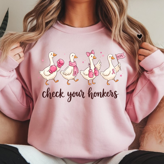 Check Your Honkers - Gildan Crew Sweatshirt