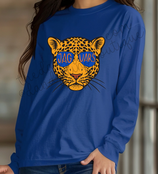 Jaguars Mascot Glasses - Long Sleeve