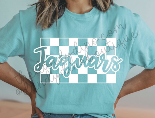 Jaguars Checkered Block - Short Sleeve