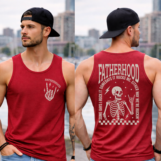Fatherhood Rockin It - Tank Top