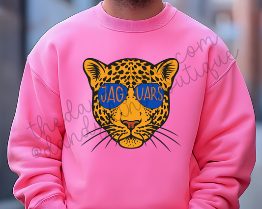 Jaguars Mascot Glasses - Sweatshirt