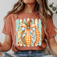 Fall Striped Pumpkin - Comfort Colors Short Sleeve