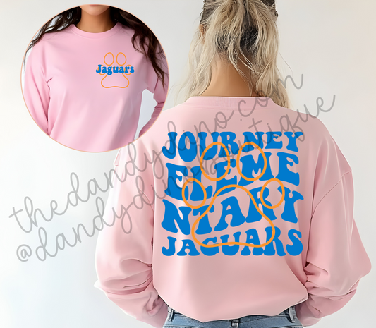 Journey Elementary Jaguars Wavy - Long Sleeve