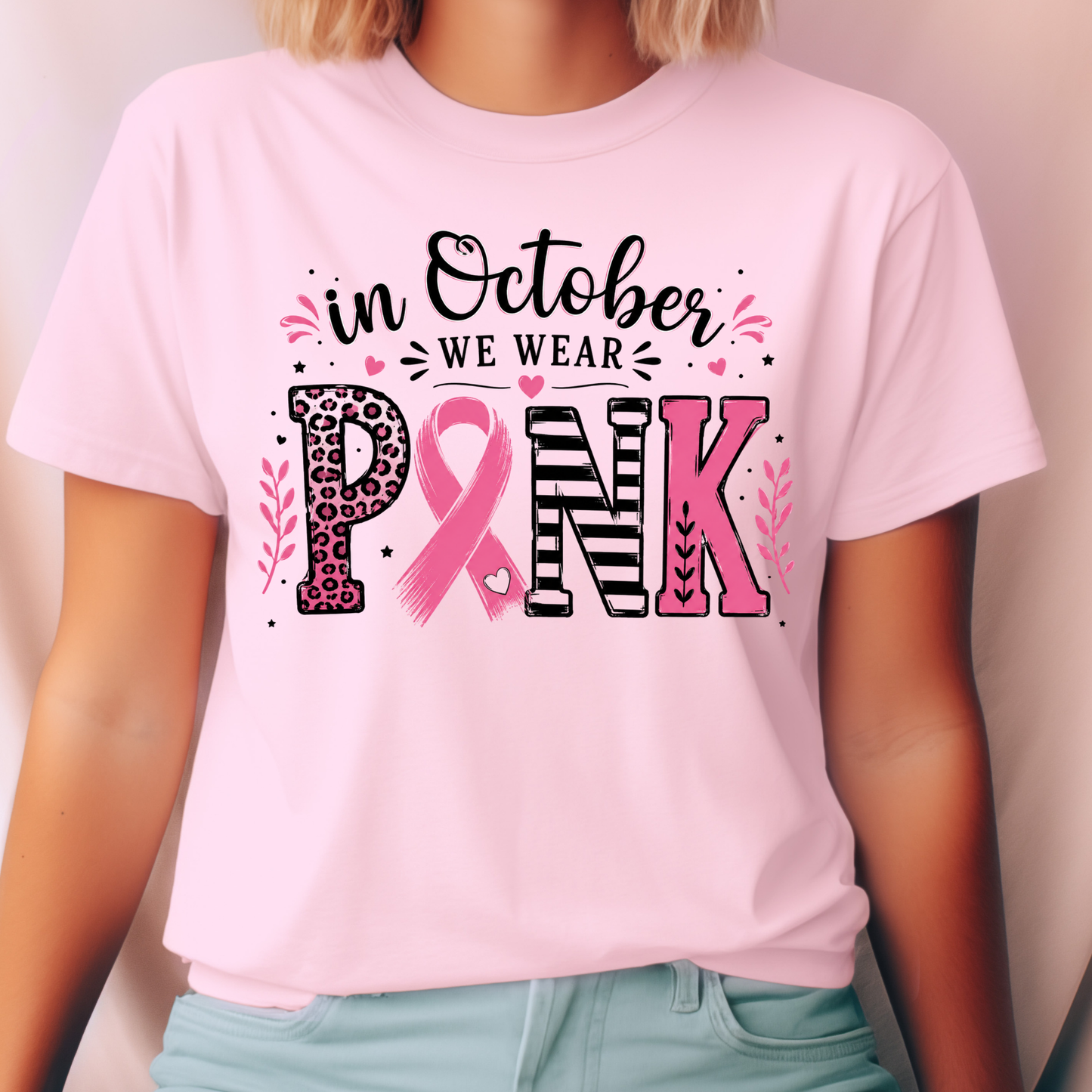 October We Wear Pink - Comfort Colors Short Sleeve