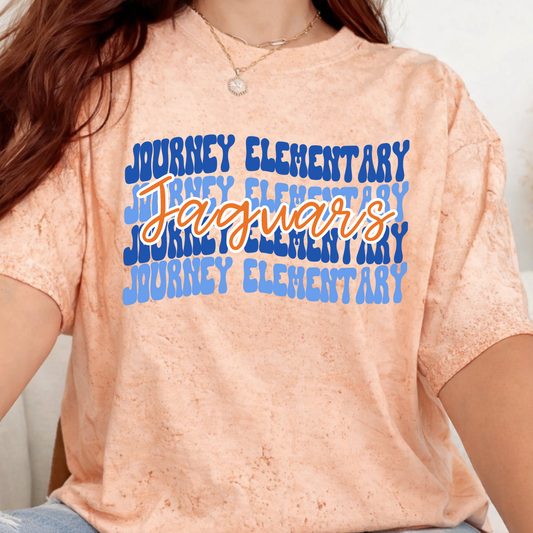 Journey Elementary Jaguars Wavy - Short Sleeve