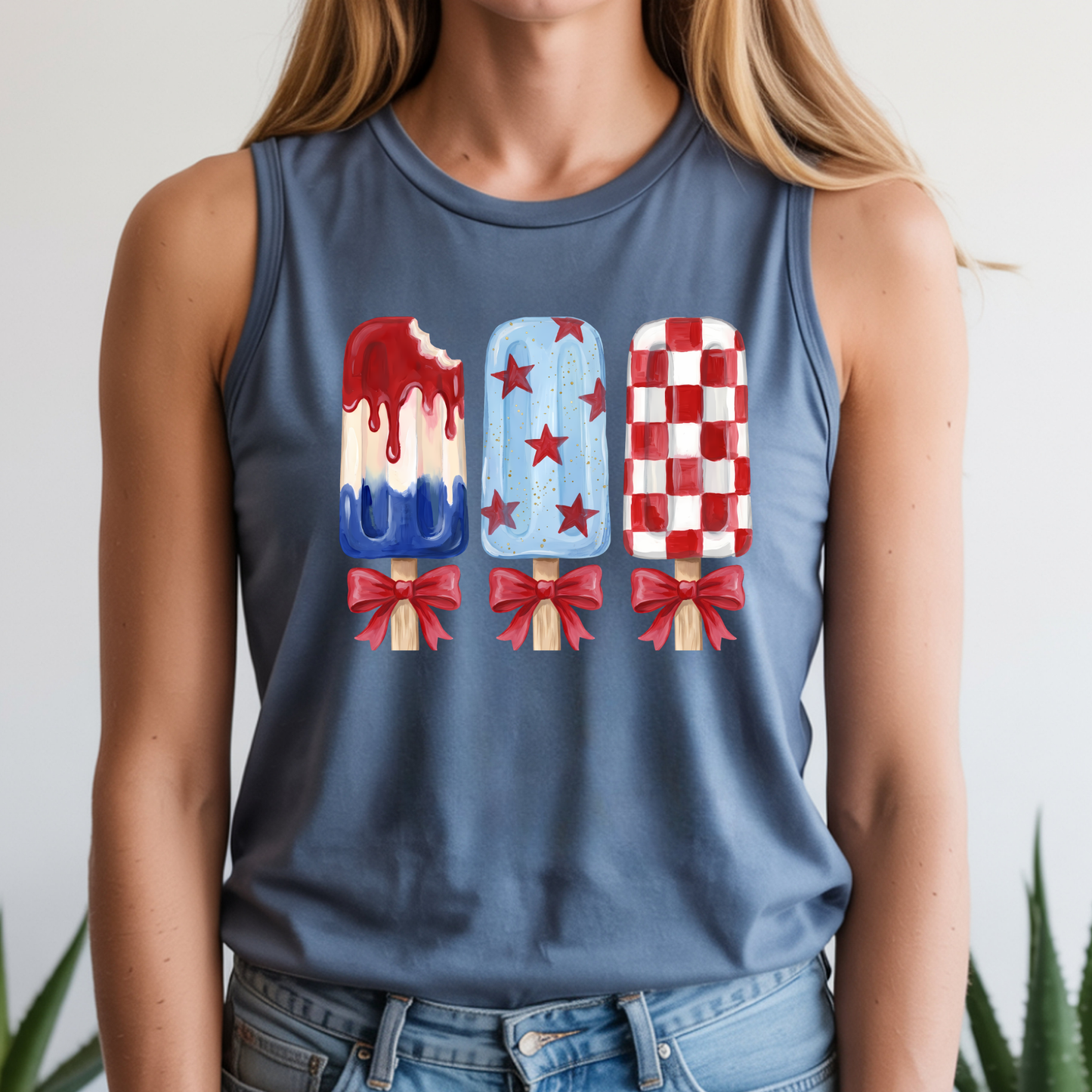 4th of July Ice Cream - Tank Top