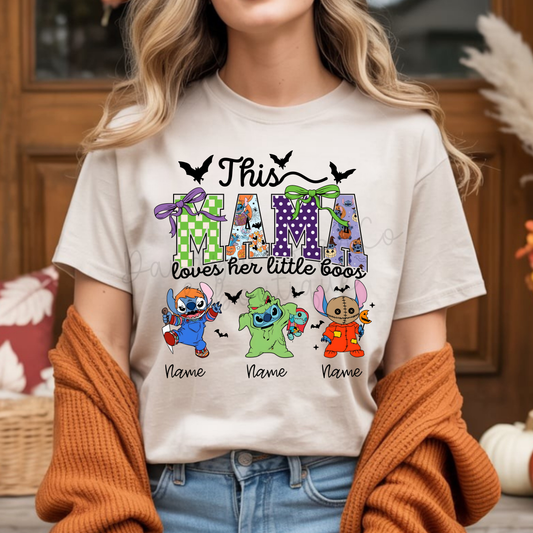 Mama Loves Her Boos Stch - Short Sleeve