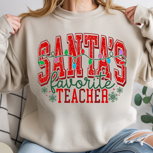 Santa's Favorite Teacher - Sweatshirt