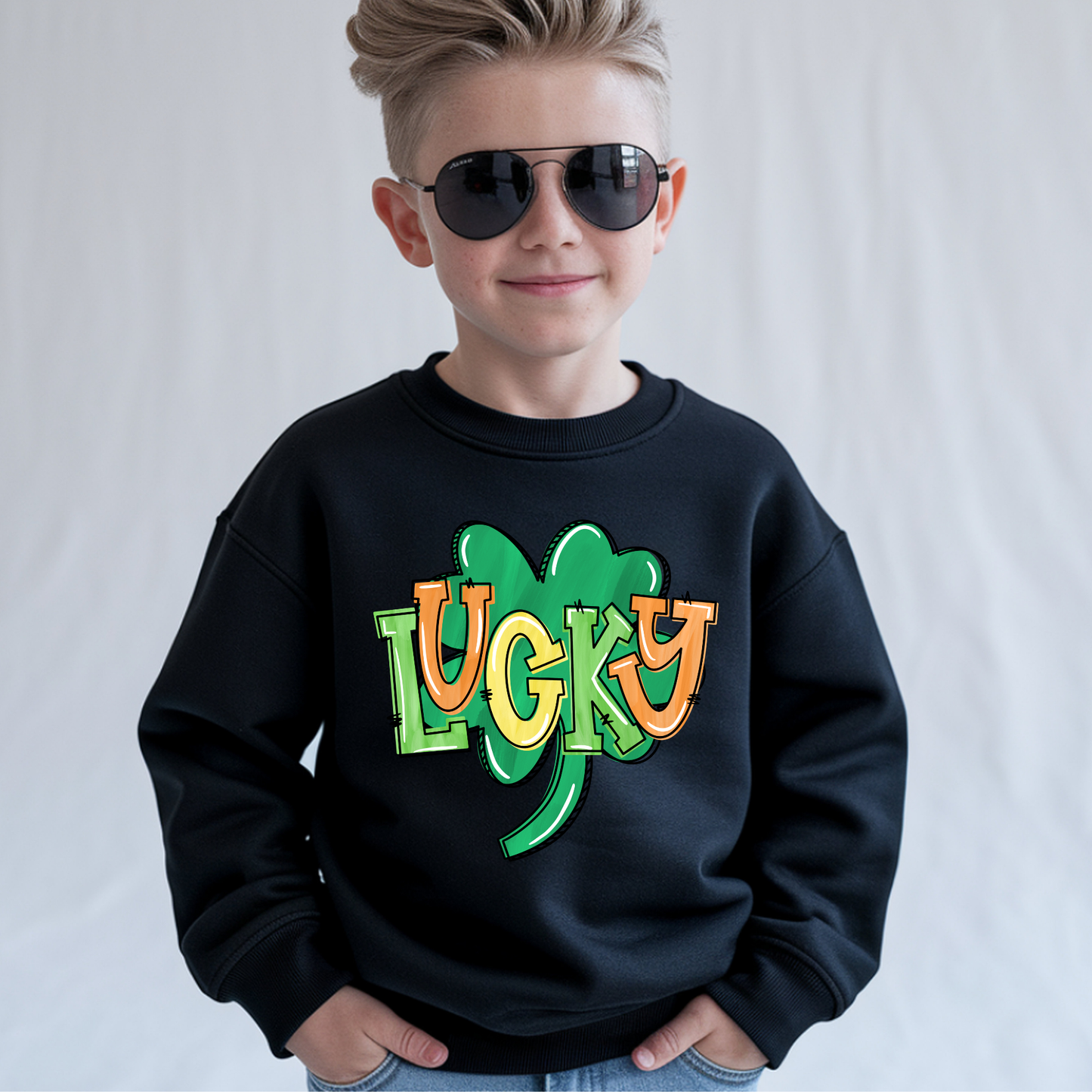 Colorful Lucky Clover - Sweatshirt
