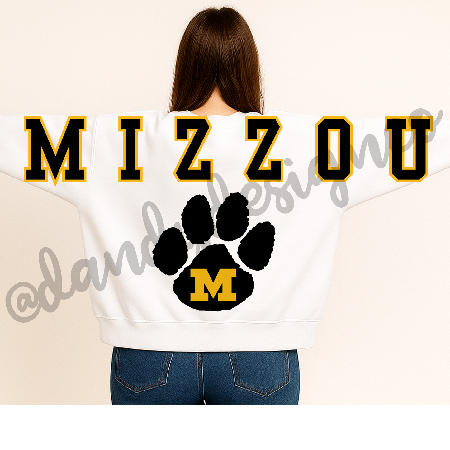 Missouri Mizz Oversized Print Sweatshirt