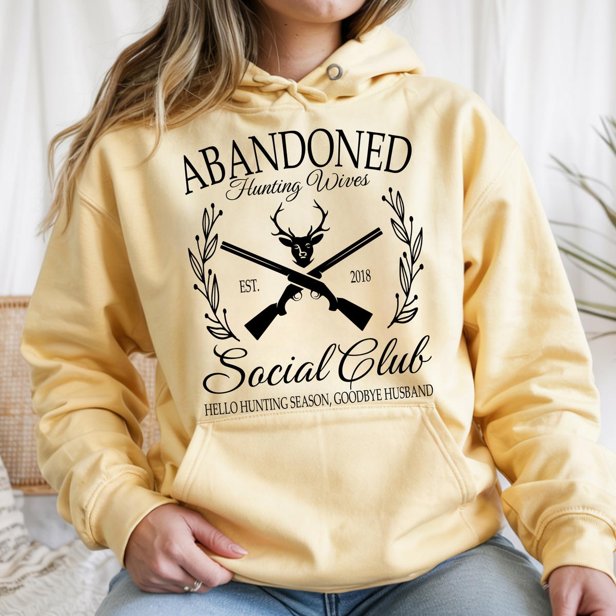 Abandoned Hunting Wife (Custom Date) - Hoodie