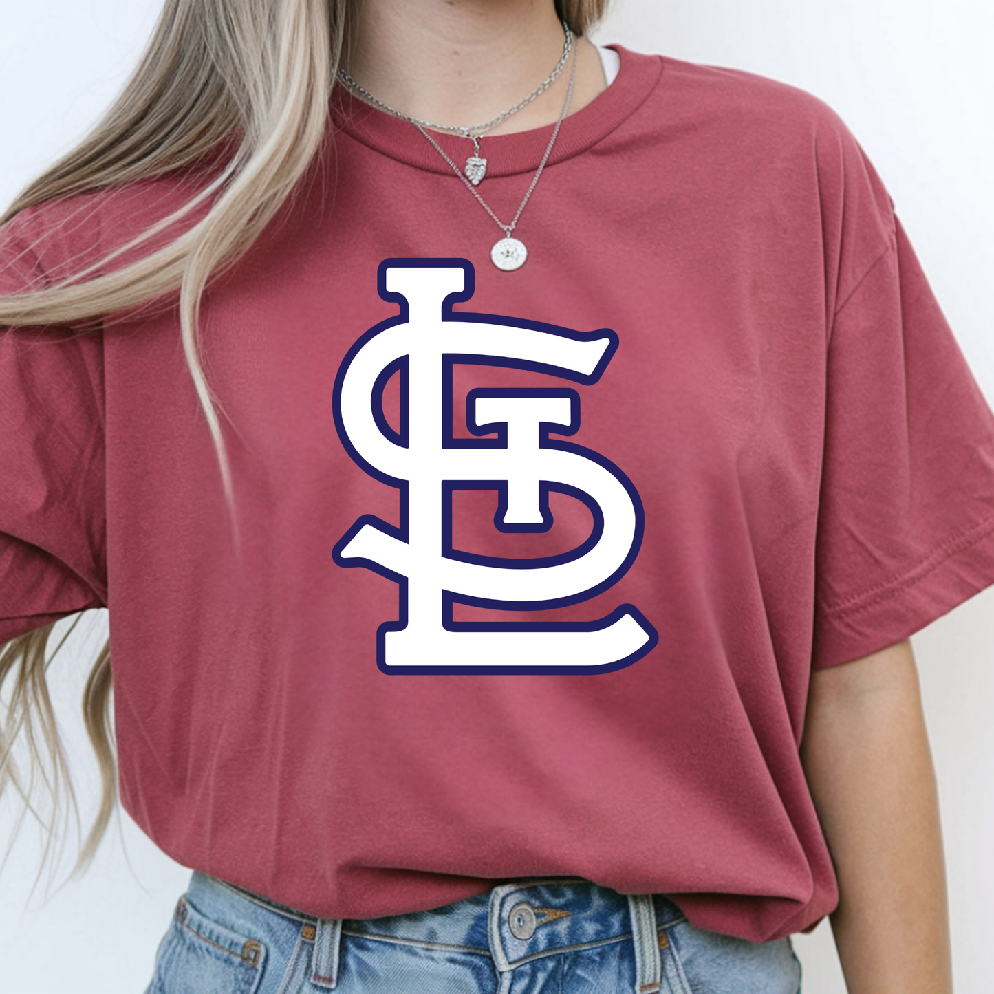 STL White/Navy - Short Sleeve