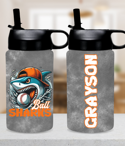 Flip Straw Stainless Steel Tumbler (14oz) - Grey