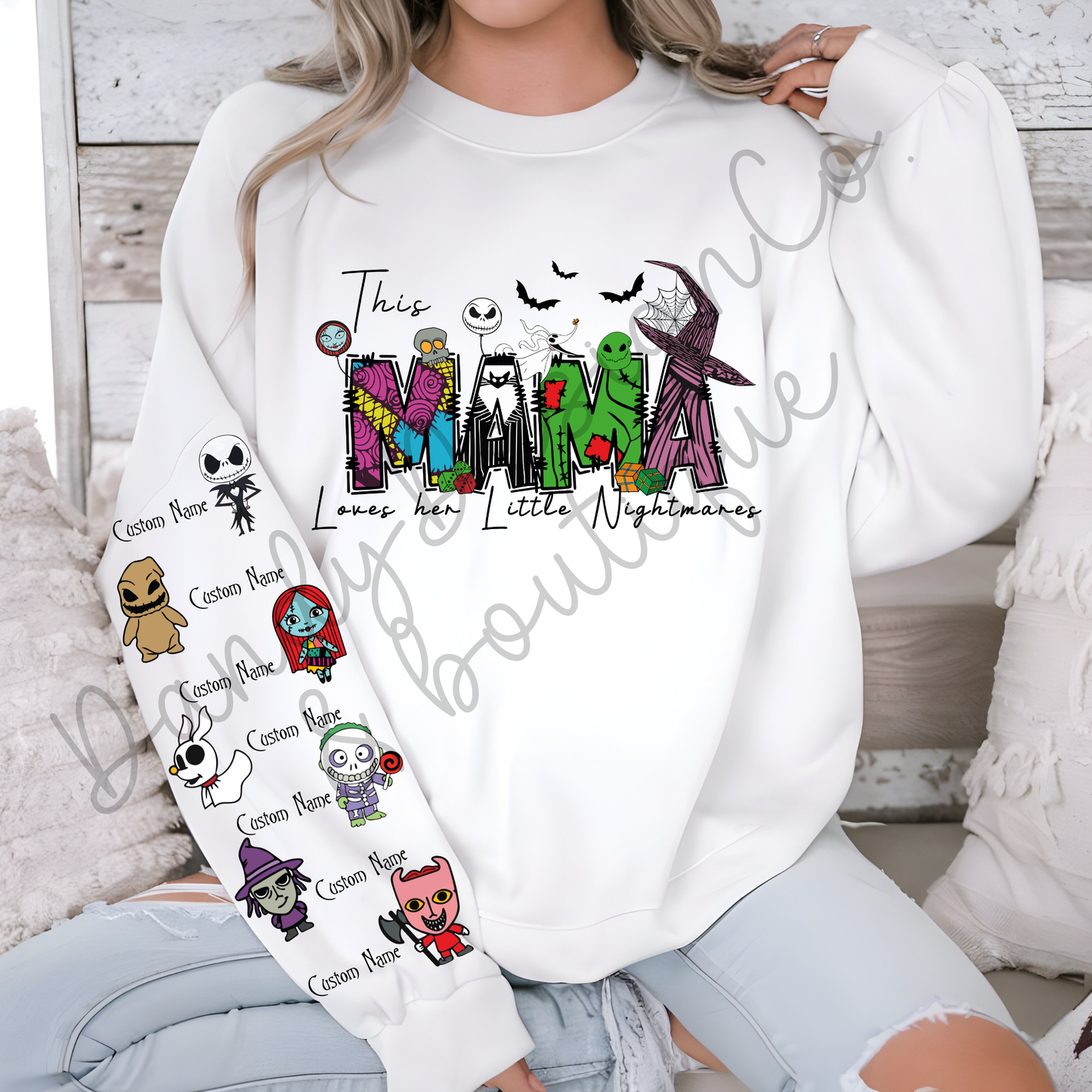 Loves Her Little Nightmares Personalized Sweatshirt