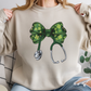 St. Patrick's Stethoscope Bow - Sweatshirt