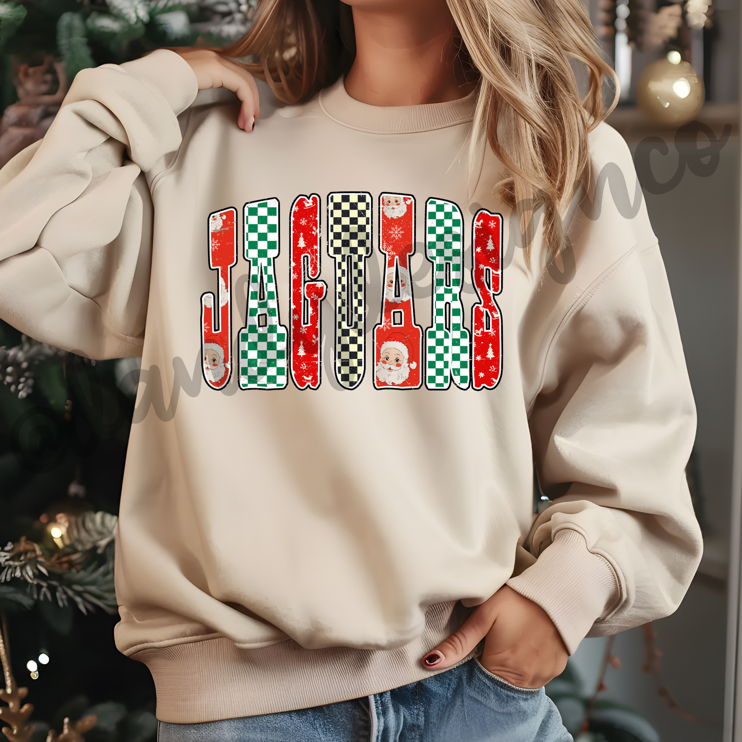 Christmas Varsity Jaguars - Sweatshirt