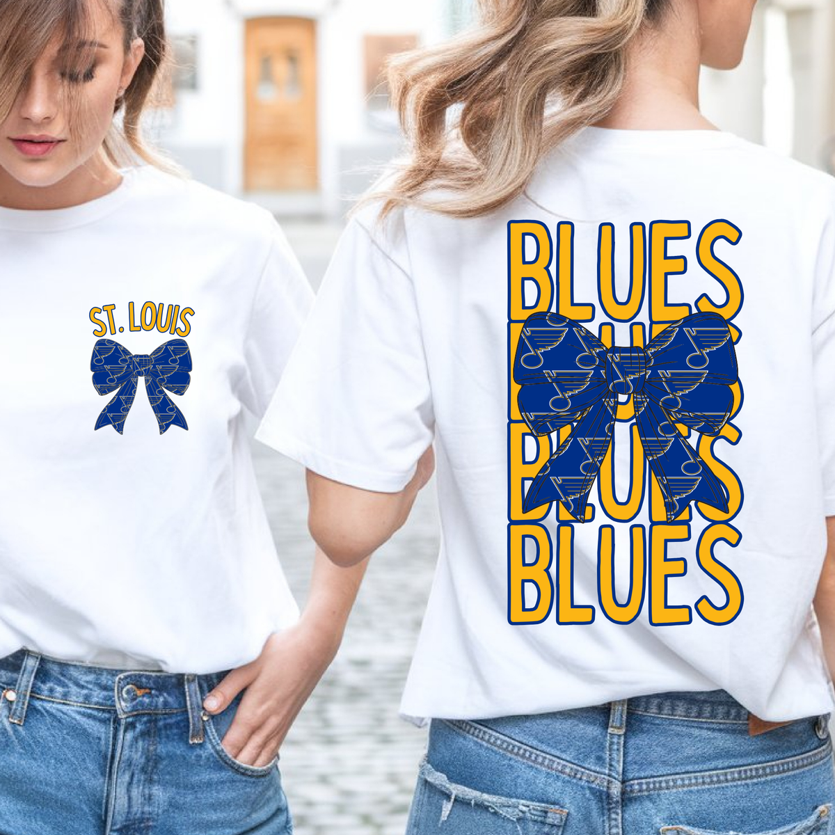 Blues Bow - Short Sleeve