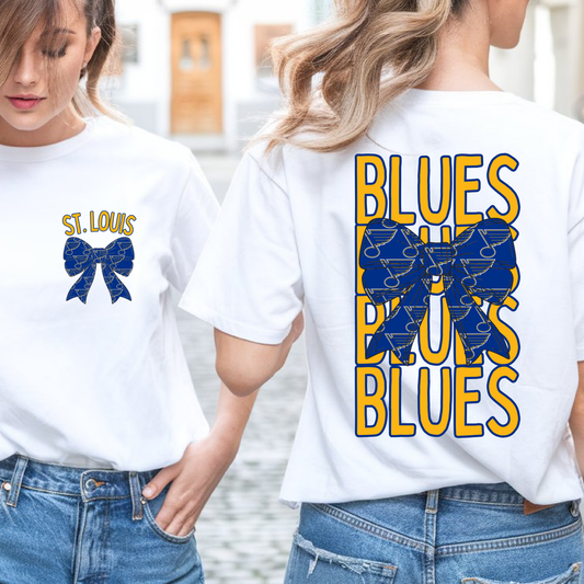Blues Bow - Short Sleeve