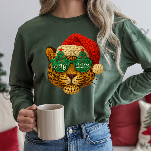 Crochet Christmas Jaguar - Long Sleeve