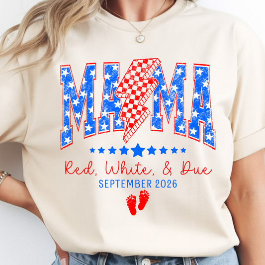 Red, White, & Due CUSTOM DATE - Short Sleeve
