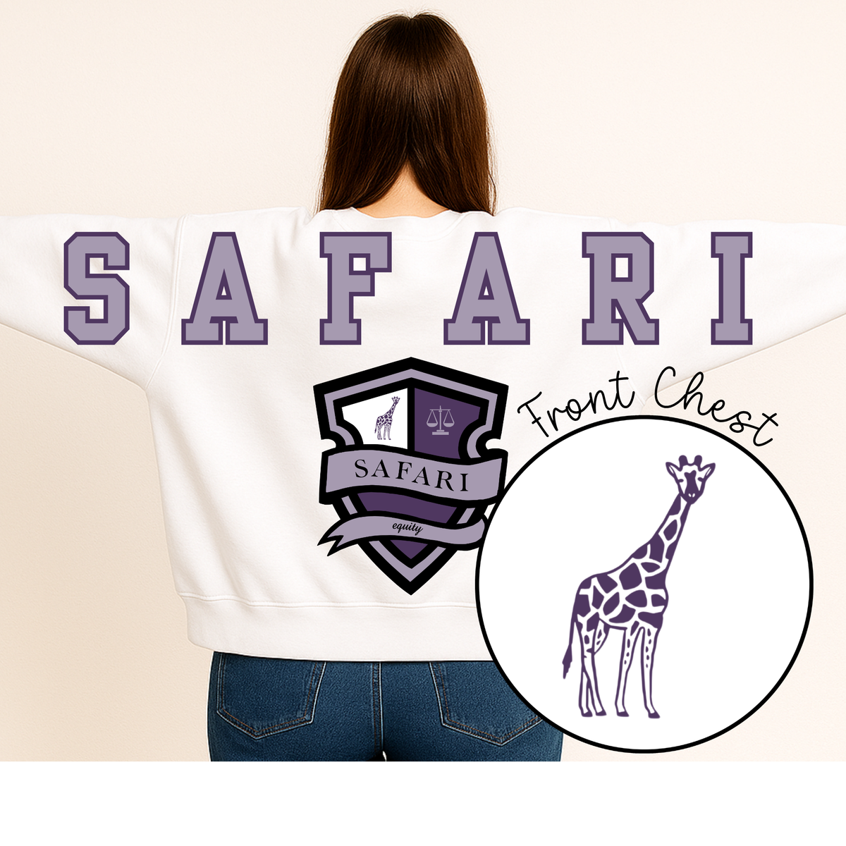 Journey Elementary ALL HOUSES Oversized Print Sweatshirt