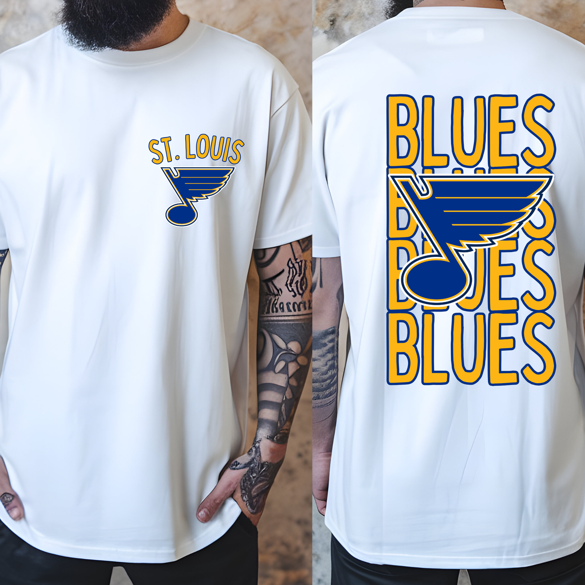 Blues Stacked - Short Sleeve