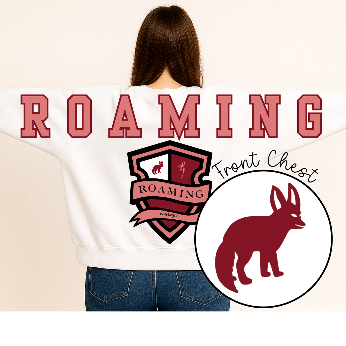 Journey Elementary ALL HOUSES Oversized Print Sweatshirt