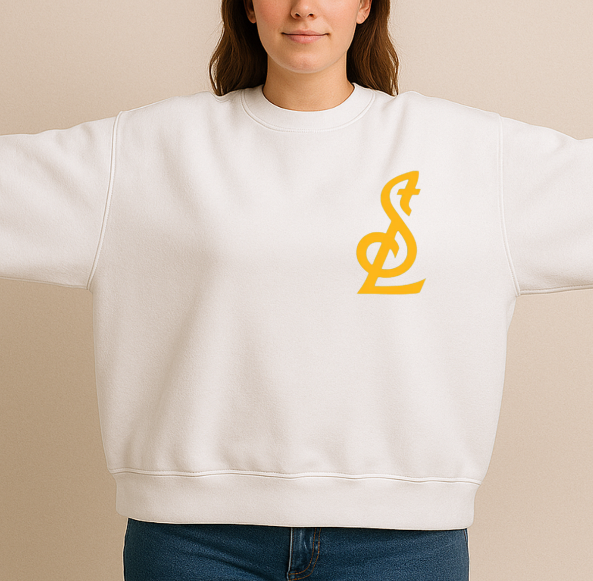 Saint Louis Hockey Oversized Print Sweatshirt