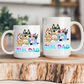 Girl Dad Blue Dog Coffee Mug