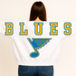 Saint Louis Hockey Oversized Print Sweatshirt