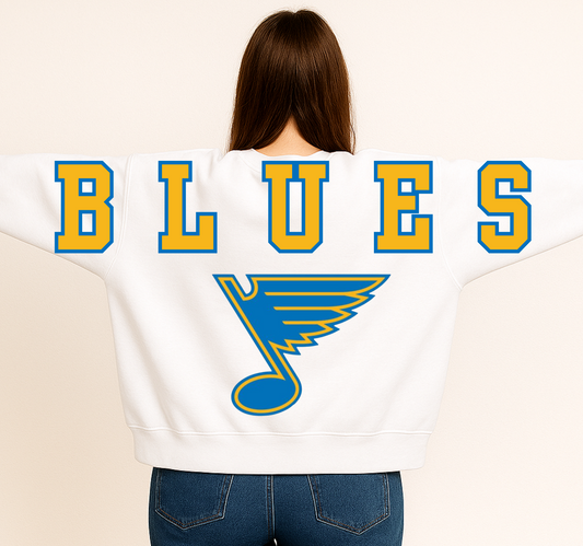 Saint Louis Hockey Oversized Print Sweatshirt