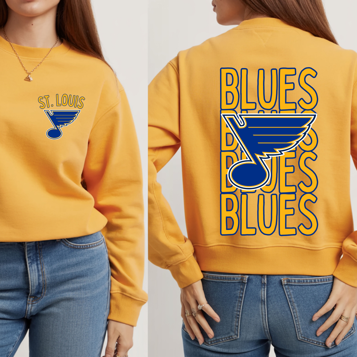 Blues Stacked - Sweatshirt