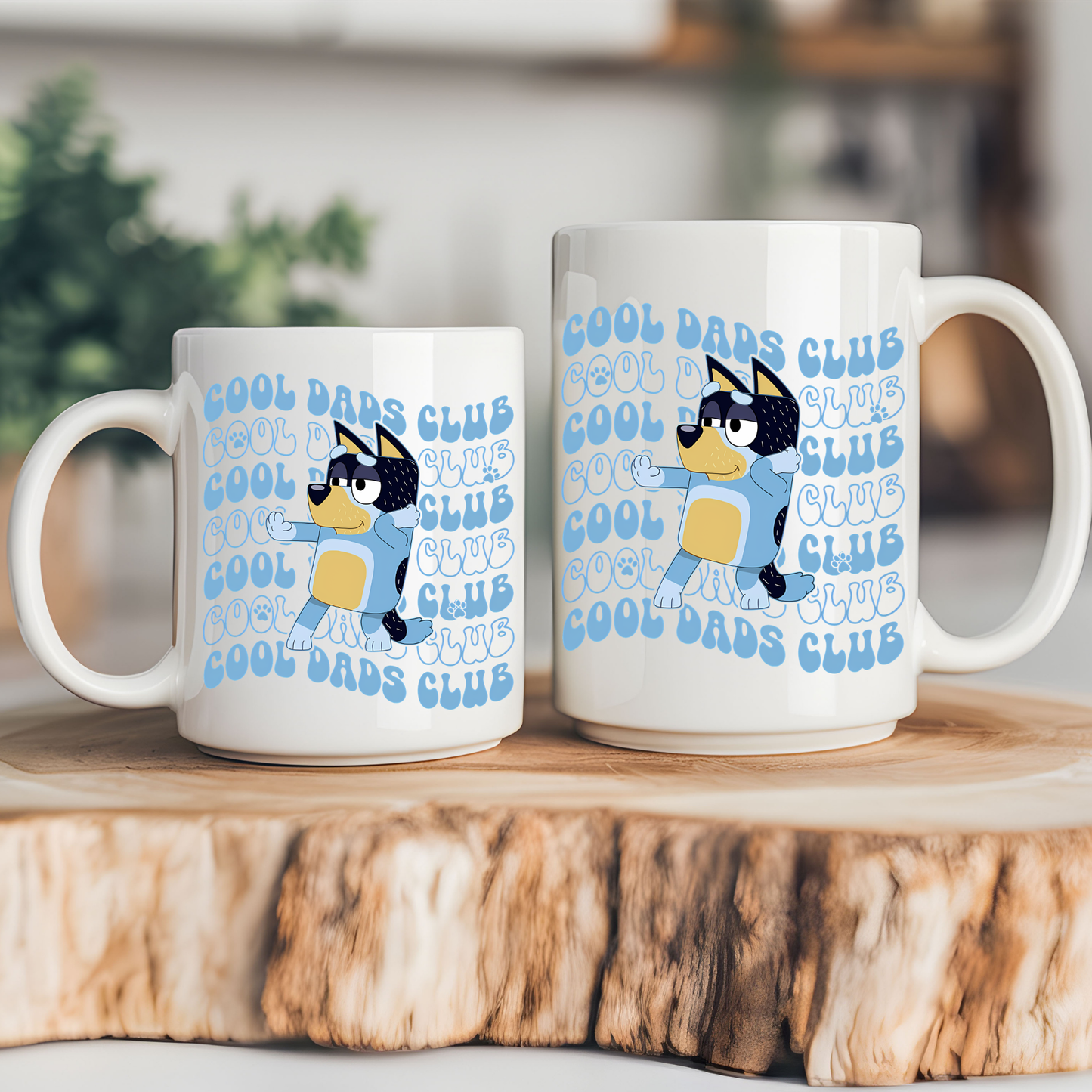 Cool Dad's Club Blue Dog Coffee Mug