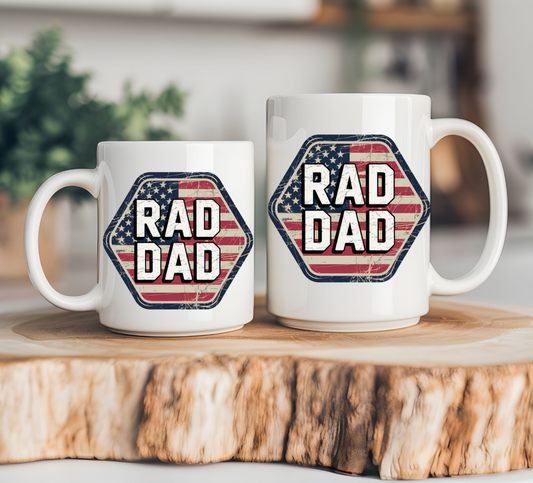 Rad Dad Flag Coffee Mug