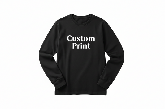 Custom Print Upload - Long Sleeve Tee