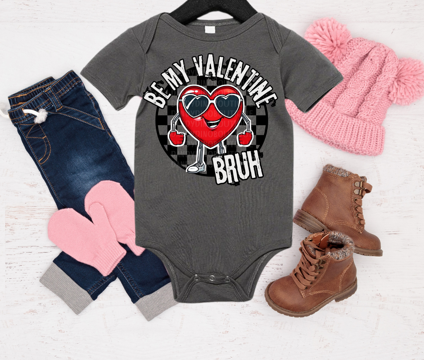 Be My Valentine Bruh Short Sleeve Shirt/Bodysuit