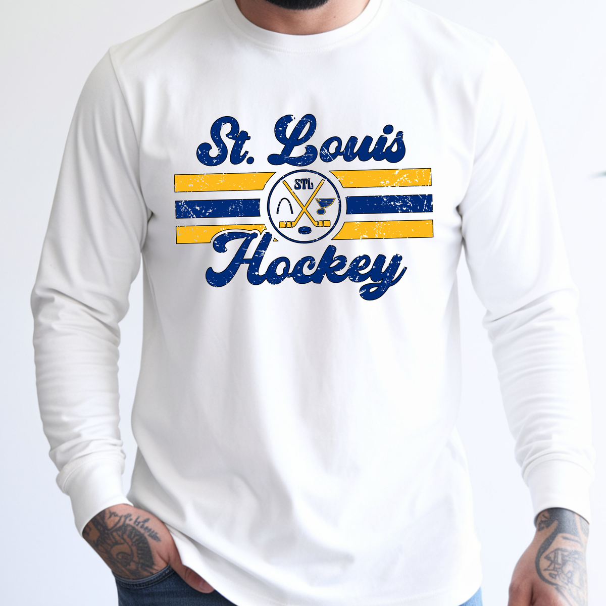 Retro Blues - Long Sleeve