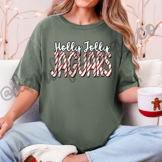 Holly Jolly Jaguars Cake - Short Sleeve