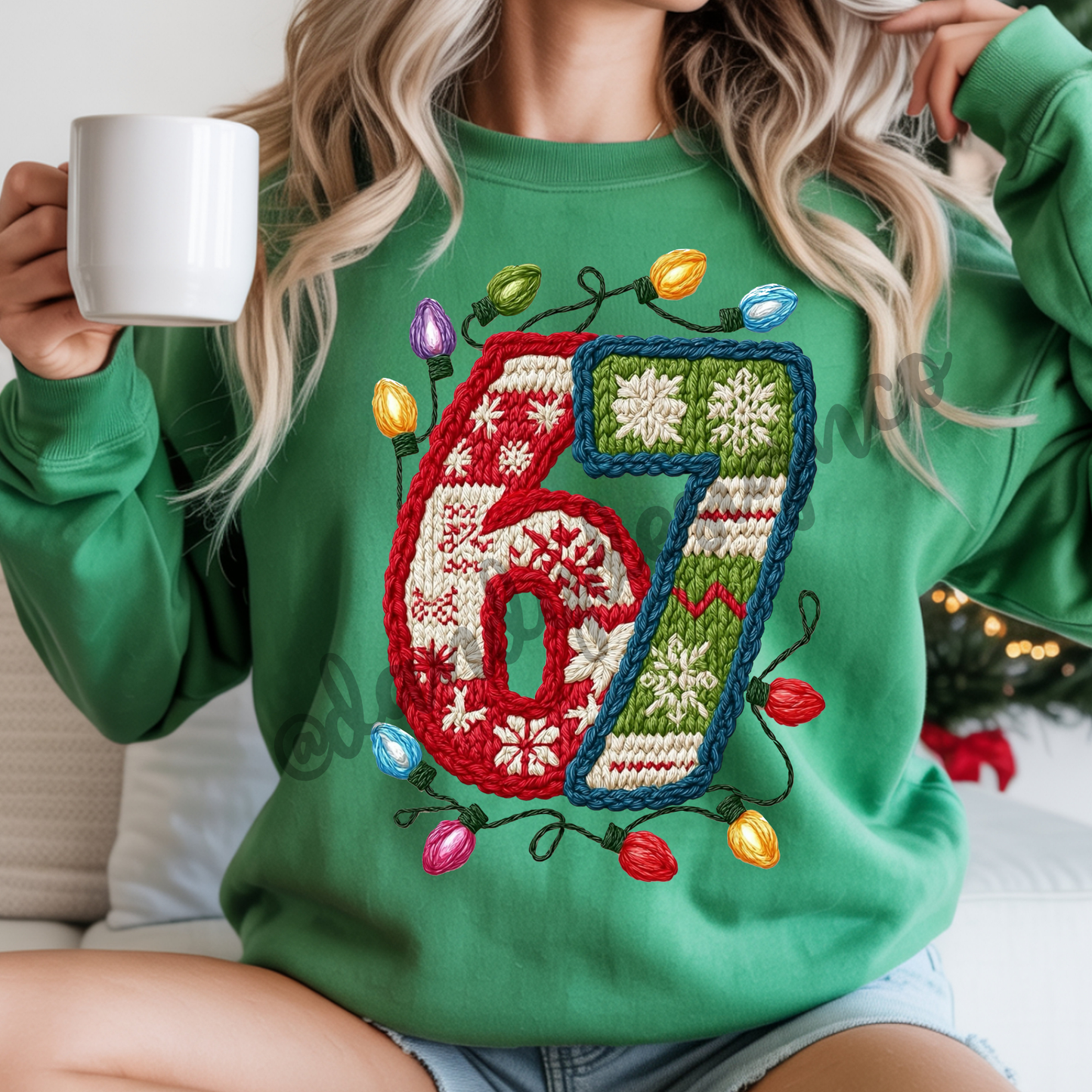 67 Christmas Light Yarn - Sweatshirt