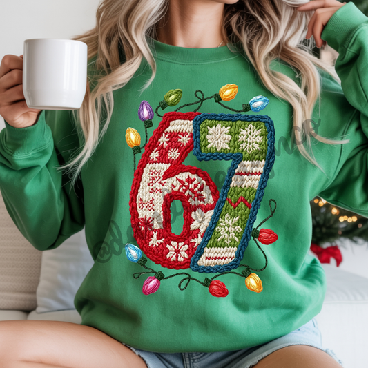 67 Christmas Light Yarn - Sweatshirt
