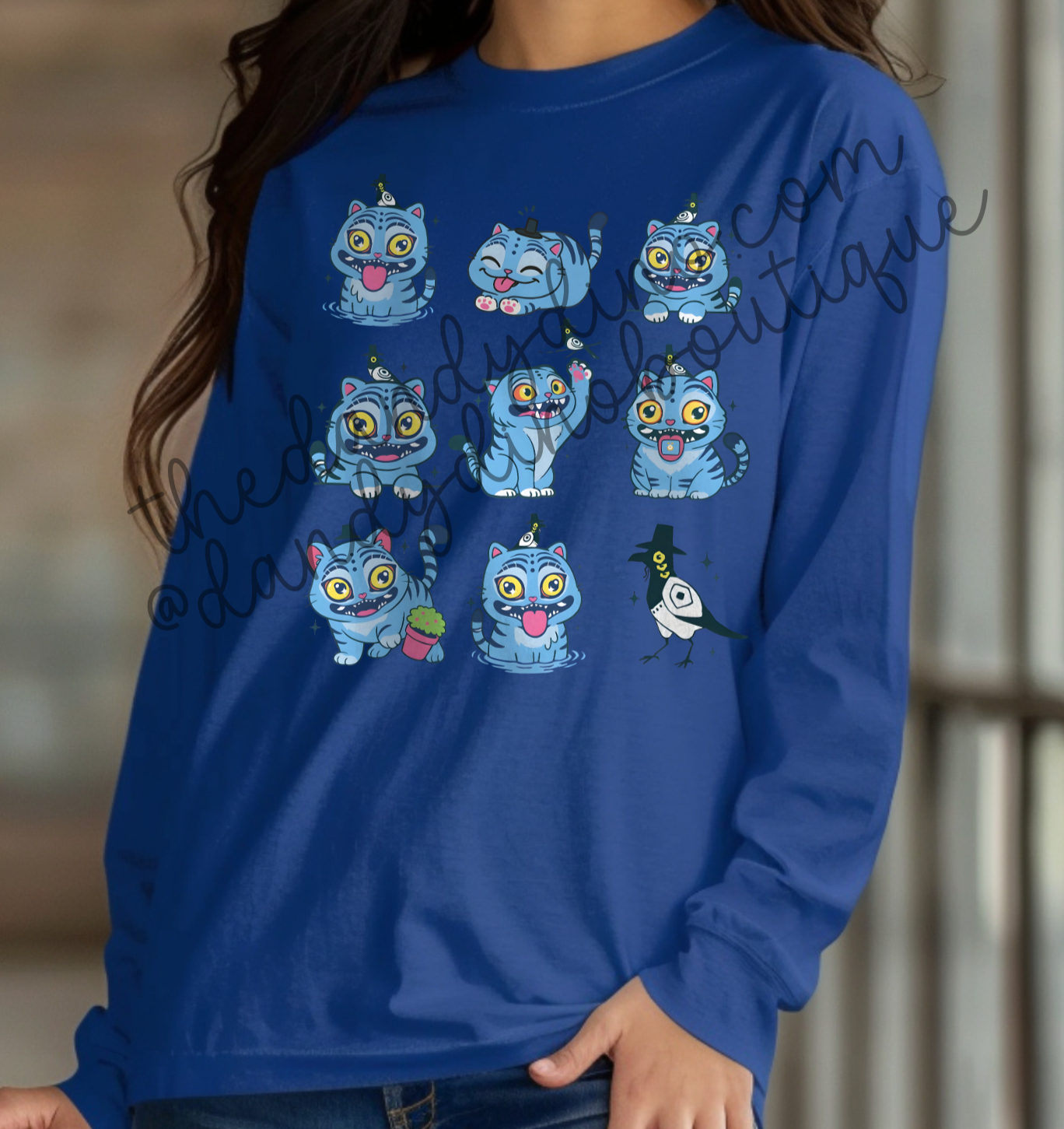 Blue Tiger Coquette - Long Sleeve