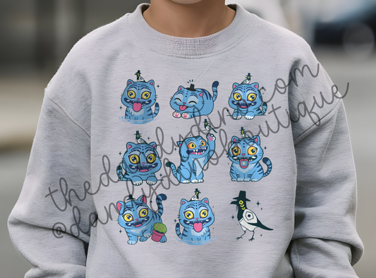 Blue Tiger Coquette - Sweatshirt