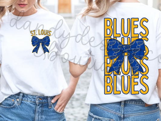 Blues Bow Short Sleeve