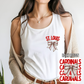 Cardinals Baseball Bow - Tank Top