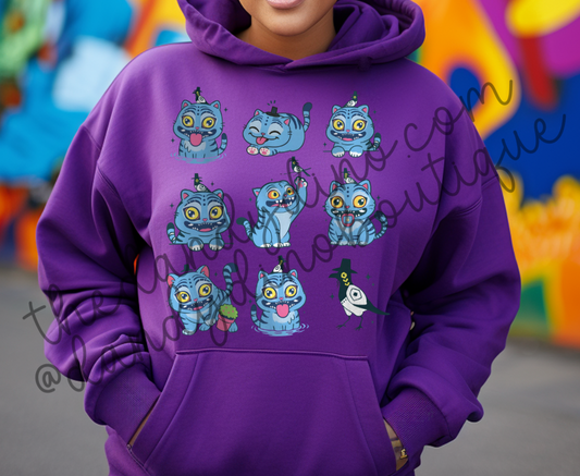 Blue Tiger Coquette - Hoodie
