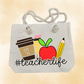 #teacherlife Teacher Tote Bag